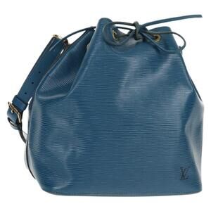 LOUIS VUITTON Epi Petit Noe Shoulder Bag Blue M44105 LV Auth SW1860